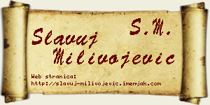 Slavuj Milivojević vizit kartica
